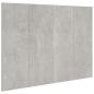 Preview: Kopfteil Betongrau 120x1,5x80 cm Holzwerkstoff