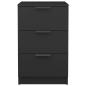 Preview: Nachttische 2 Stk. Schwarz 40x36x65 cm