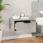 Preview: Wand-Nachttische 2 Stk. Betongrau 34x30x20 cm