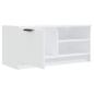 Preview: TV-Schrank Weiß 80x35x36,5 cm Holzwerkstoff