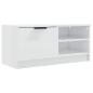 Preview: TV-Schrank Hochglanz-Weiß 80x35x36,5 cm Holzwerkstoff