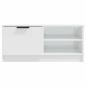 Preview: TV-Schrank Hochglanz-Weiß 80x35x36,5 cm Holzwerkstoff