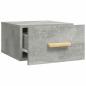 Preview: Wand-Nachttisch Betongrau 35x35x20 cm