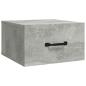 Preview: Wand-Nachttische 2 Stk. Betongrau 35x35x20 cm