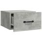 Preview: Wand-Nachttische 2 Stk. Betongrau 35x35x20 cm