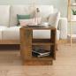 Preview: Couchtisch R?uchereiche 40x40x43 cm Holzwerkstoff