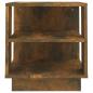 Preview: Couchtisch R?uchereiche 40x40x43 cm Holzwerkstoff