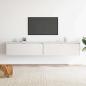Preview: ARDEBO.de - Wandschr?nke 2 Stk. Wei? 100x30x35 cm Massivholz Kiefer