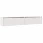 Preview: Wandschr?nke 2 Stk. Wei? 100x30x35 cm Massivholz Kiefer