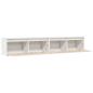 Preview: Wandschr?nke 2 Stk. Wei? 100x30x35 cm Massivholz Kiefer