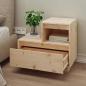 Preview: Nachttische 2 Stk. 60x34x51 cm Massivholz Kiefer