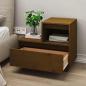 Preview: Nachttische 2 Stk. Honigbraun 60x34x51 cm Massivholz Kiefer