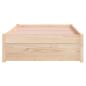 Preview: Massivholzbett ohne Matratze 75x190 cm