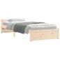 Preview: Massivholzbett ohne Matratze 75x190 cm