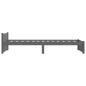 Preview: Massivholzbett Grau 75x190 cm