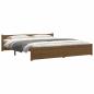 Preview: Massivholzbett Honigbraun 200x200 cm