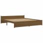 Preview: Massivholzbett Honigbraun 200x200 cm