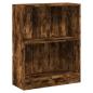 Preview: Bücherregal Räuchereiche 60x24x76 cm Holzwerkstoff
