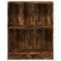 Preview: Bücherregal Räuchereiche 60x24x76 cm Holzwerkstoff