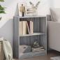 Preview: ARDEBO.de - Bücherregal Grau Sonoma 60x24x76 cm Holzwerkstoff