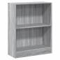 Preview: Bücherregal Grau Sonoma 60x24x76 cm Holzwerkstoff