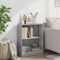 Preview: Bücherregal Grau Sonoma 60x24x76 cm Holzwerkstoff