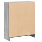 Preview: Bücherregal Grau Sonoma 60x24x76 cm Holzwerkstoff