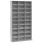 Preview: CD-Regal Grau Sonoma 102x23x177,5 cm Holzwerkstoff