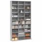 Preview: CD-Regal Grau Sonoma 102x23x177,5 cm Holzwerkstoff