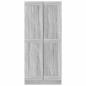 Preview: Badezimmerschrank Grau Sonoma 82,5x30,5x185,5 cm Holzwerkstoff