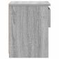 Preview: Nachttisch Grau Sonoma 40x30x39 cm Holzwerkstoff