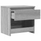 Preview: Nachttische 2 Stk. Grau Sonoma 40x30x39 cm Holzwerkstoff