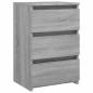 Preview: Nachttisch Grau Sonoma 40x35x62,5 cm Holzwerkstoff