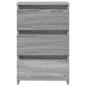 Preview: Nachttische 2 Stk. Grau Sonoma 40x35x62,5 cm Holzwerkstoff