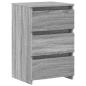 Preview: Nachttische 2 Stk. Grau Sonoma 40x35x62,5 cm Holzwerkstoff
