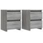 Preview: Nachttische 2 Stk. Grau Sonoma 30×30×40 cm Holzwerkstoff