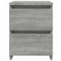 Preview: Nachttische 2 Stk. Grau Sonoma 30×30×40 cm Holzwerkstoff