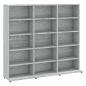 Preview: CD-Regal Grau Sonoma 100x23x89,5 cm Holzwerkstoff