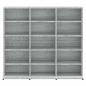 Preview: CD-Regal Grau Sonoma 100x23x89,5 cm Holzwerkstoff