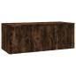 Preview: TV-Schrank Räuchereiche 80x34x30 cm Holzwerkstoff