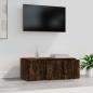 Preview: TV-Schrank Räuchereiche 80x34x30 cm Holzwerkstoff