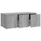 Preview: TV-Schrank Grau Sonoma 80x34x30 cm Holzwerkstoff
