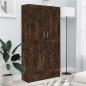 Preview: ARDEBO.de - Bücherschrank Räuchereiche 82,5x30,5x150 cm Holzwerkstoff