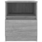Preview: Nachttisch Grau Sonoma 40x40x50 cm Holzwerkstoff