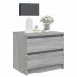 Preview: Nachttisch Grau Sonoma 50x39x43,5 cm Holzwerkstoff