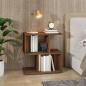 Preview: ARDEBO.de - Nachttisch Braun Eichen-Optik 50x30x51,5 cm Holzwerkstoff