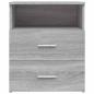 Preview: Nachttisch Grau Sonoma 50x32x60 cm