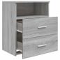 Preview: Nachttisch Grau Sonoma 50x32x60 cm