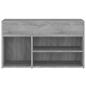 Preview: Schuhbank Grau Sonoma 80x30x45 cm Holzwerkstoff