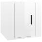 Preview: TV-Wandschrank Hochglanz-Weiß 40x34,5x40 cm
